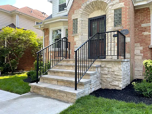 Exterior modern railing with vertical pickets | Exterior Railings