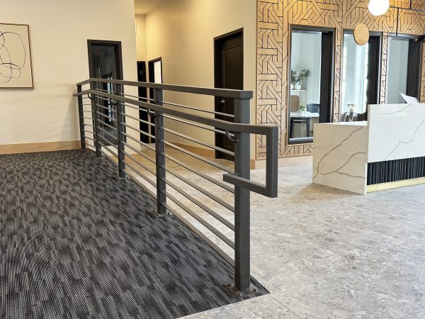 Horizontal ADA Railing with an inside Handrail