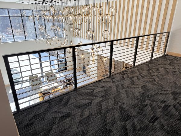 Bold Horizontal Balcony Railing with bold posts