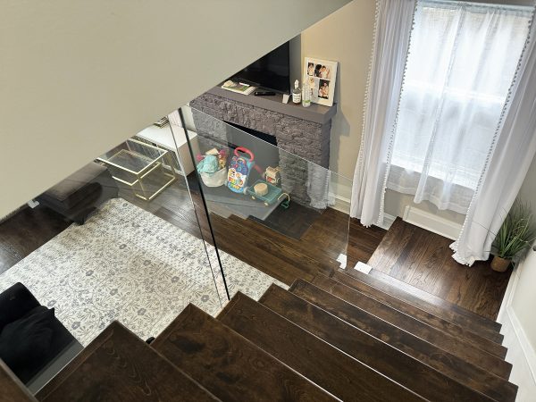 Custom Side-Mounted Glass Railing