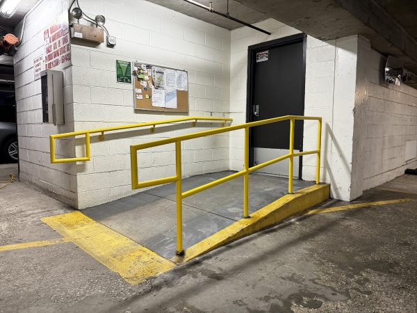 Interior ADA railing for ramp