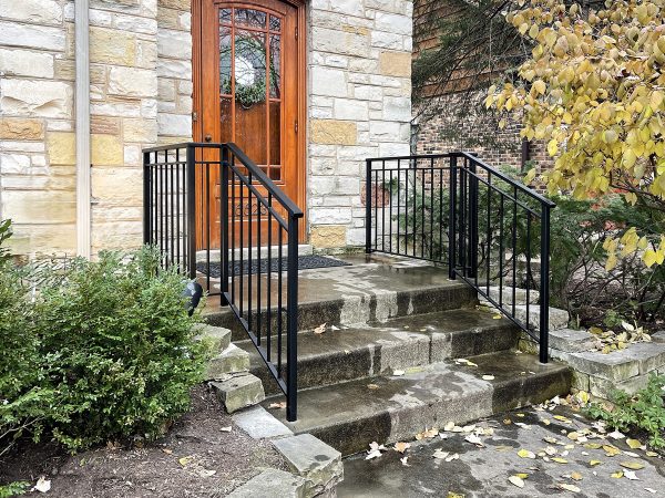 Modern railing with middle channel | Modern Railings