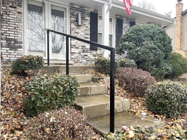 Custom handrail for front steps | Custom Handrails