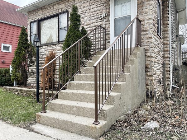 Porch Railing Painted Brown Sable