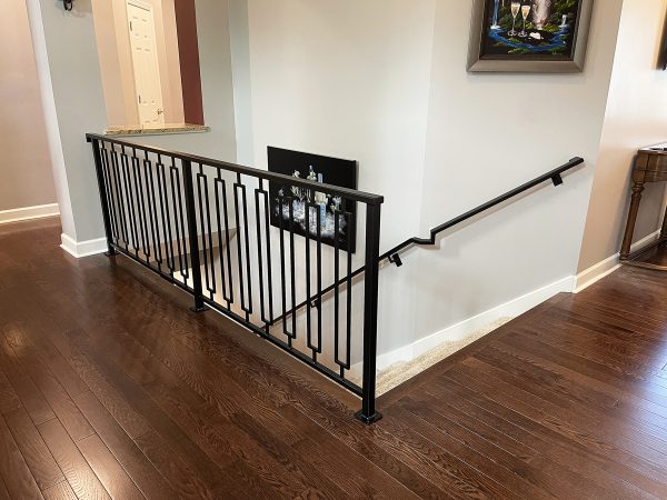 Interior Railing With Rectangular Balusters