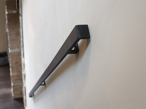 Rectangular handrail with hidden brackets | Custom Handrails Chicago